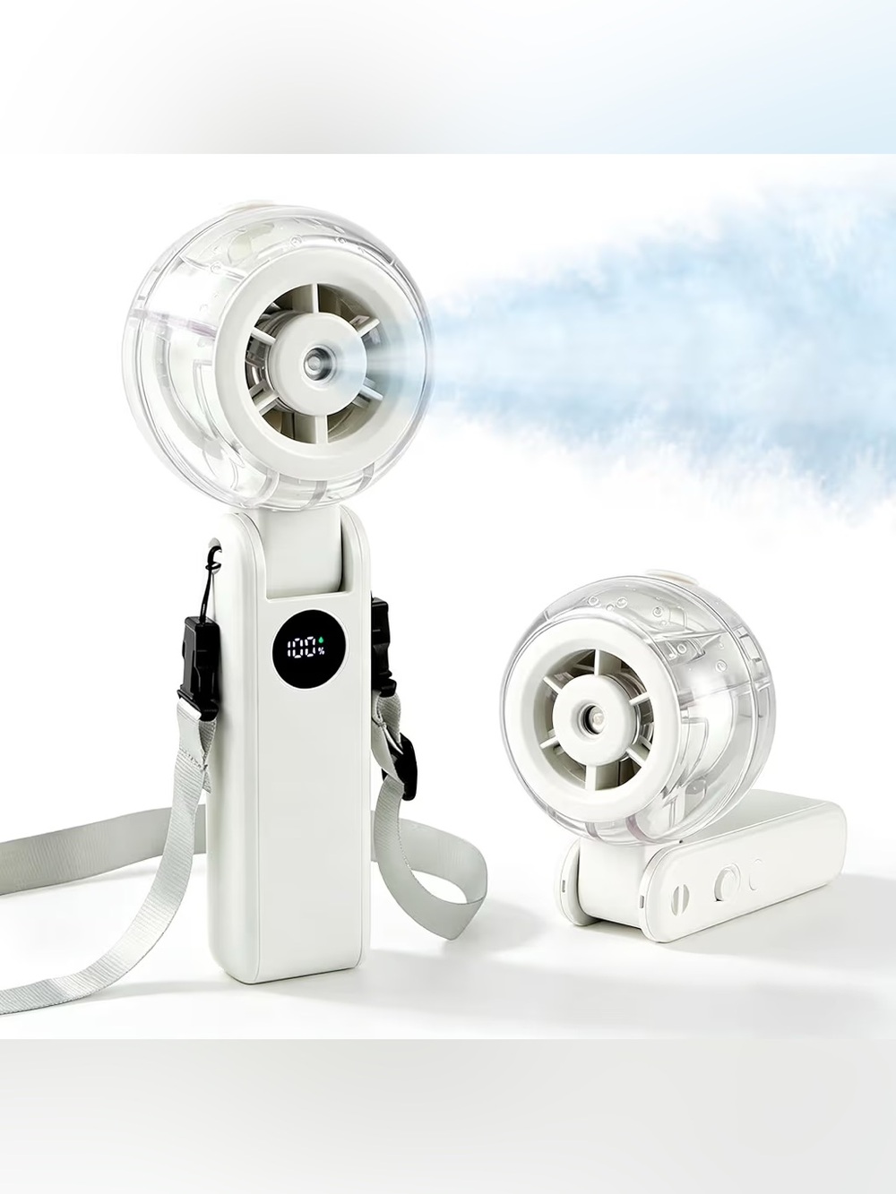 Personal Misting Fan, 1-100 Variable Speeds Portable Handheld Fan